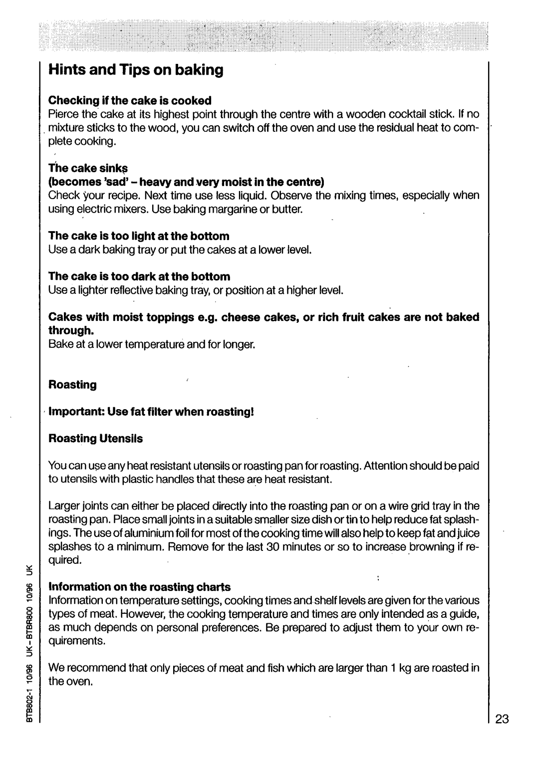 Electrolux U03070 manual 