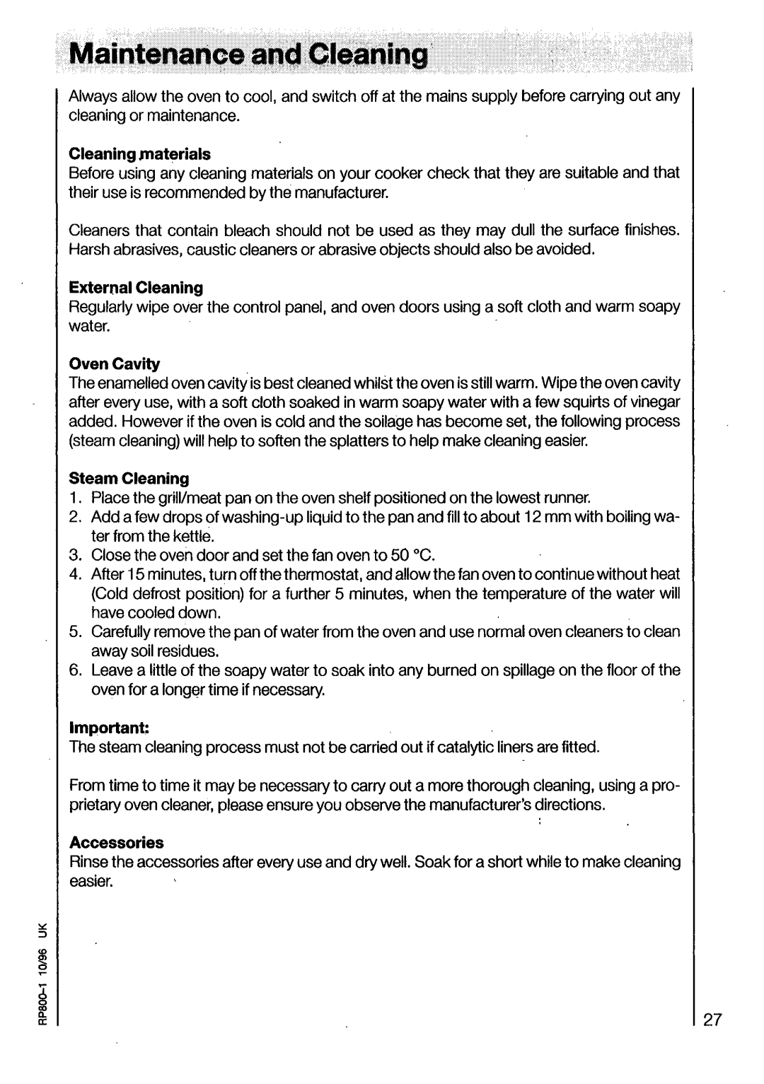 Electrolux U03070 manual 