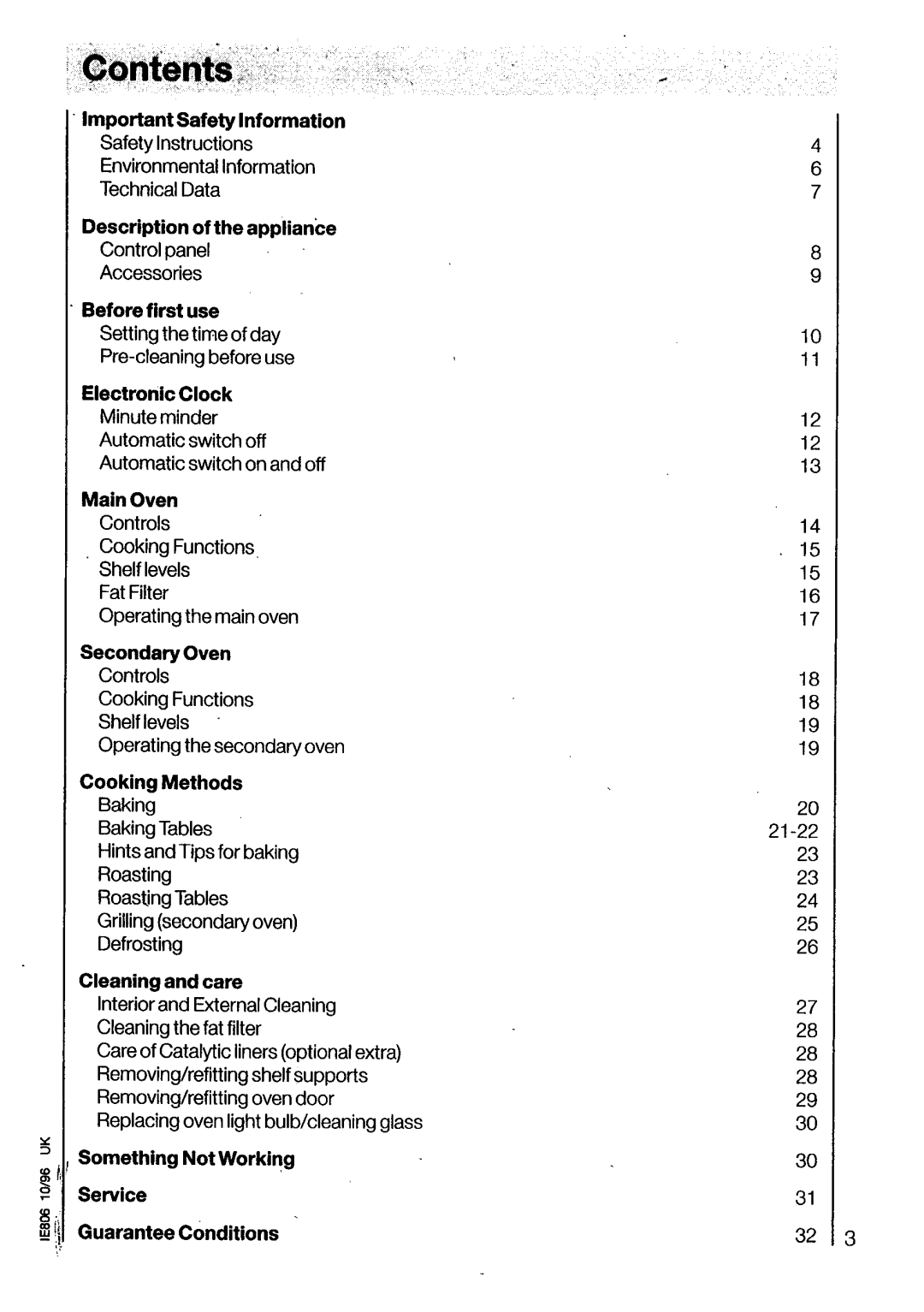 Electrolux U03070 manual 