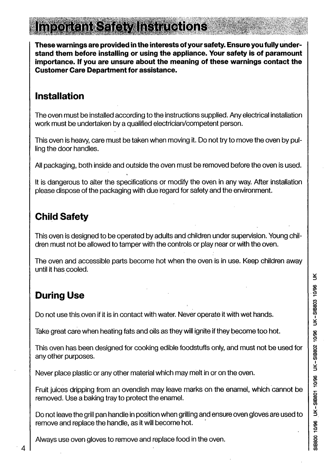 Electrolux U03070 manual 