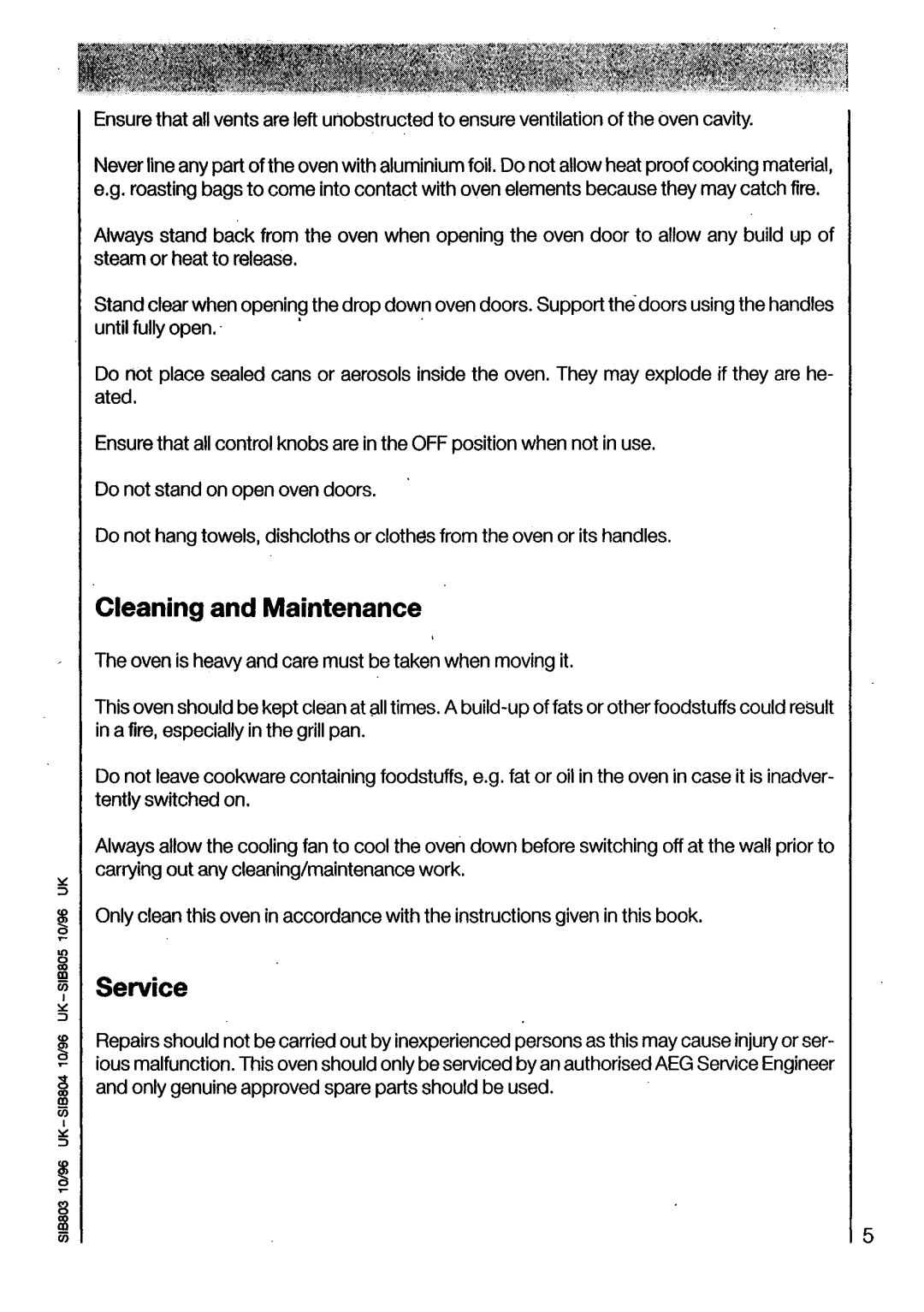 Electrolux U03070 manual 