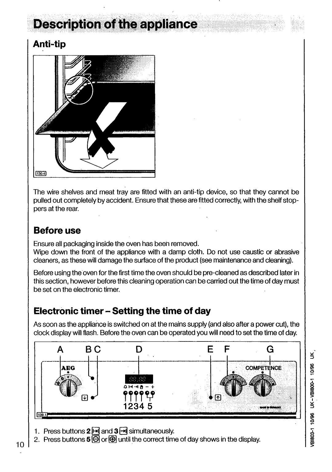 Electrolux U03070 manual 