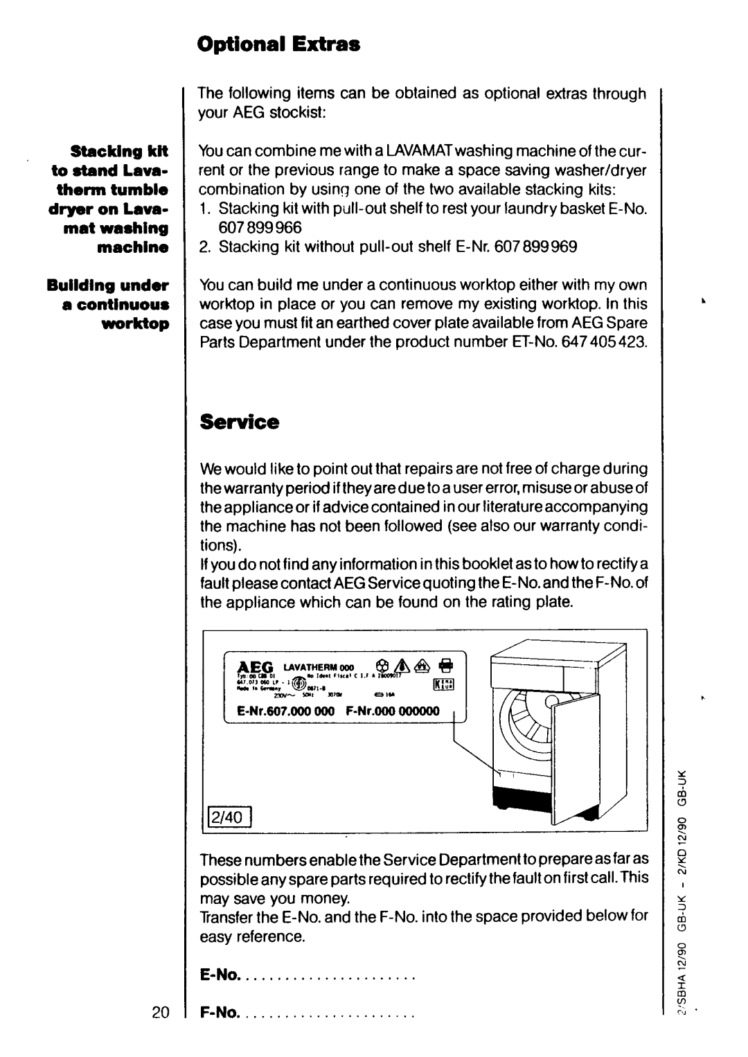 Electrolux U04167 manual 