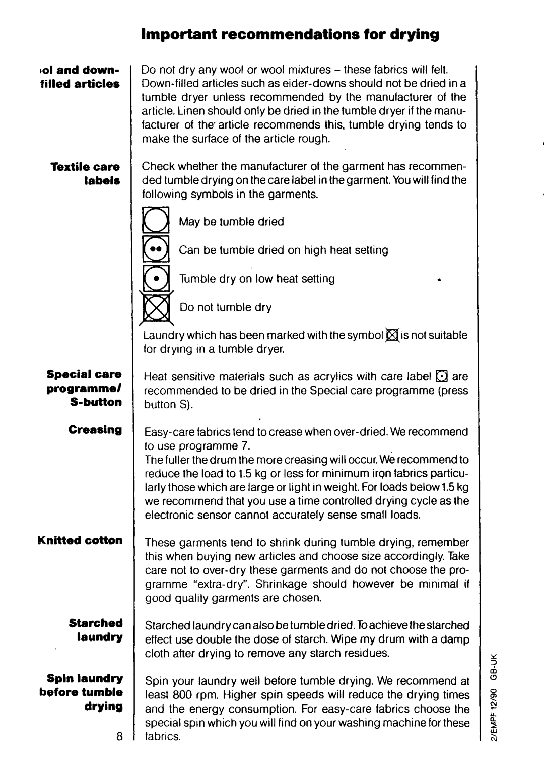 Electrolux U04167 manual 