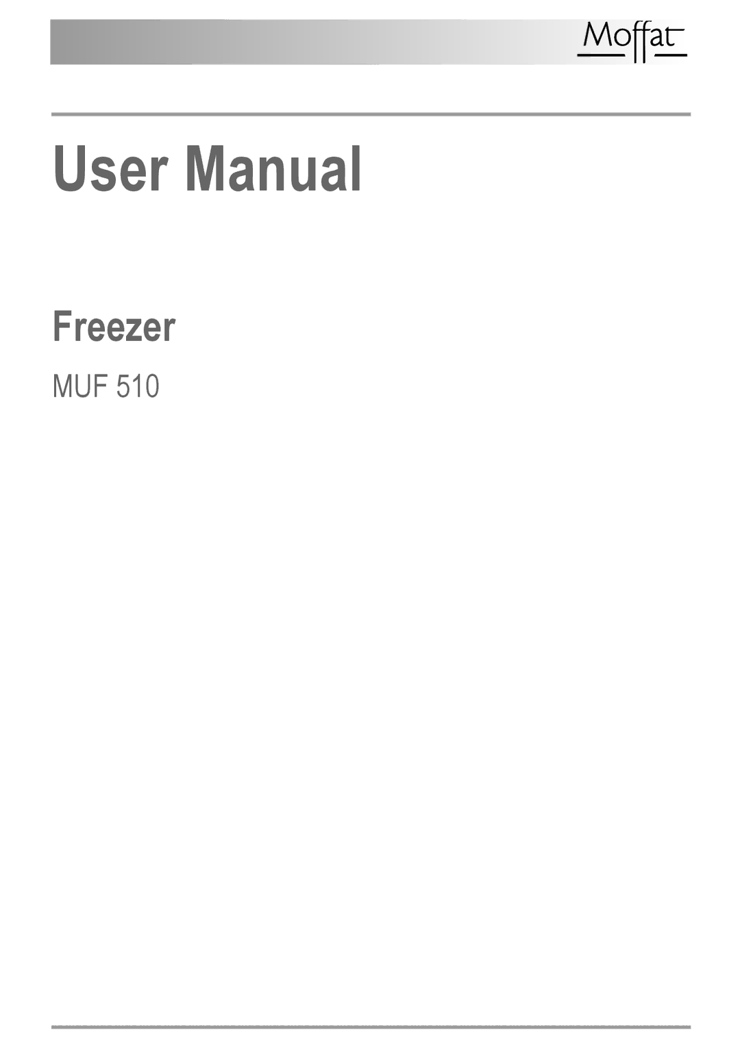 Electrolux U29065 user manual Freezer 