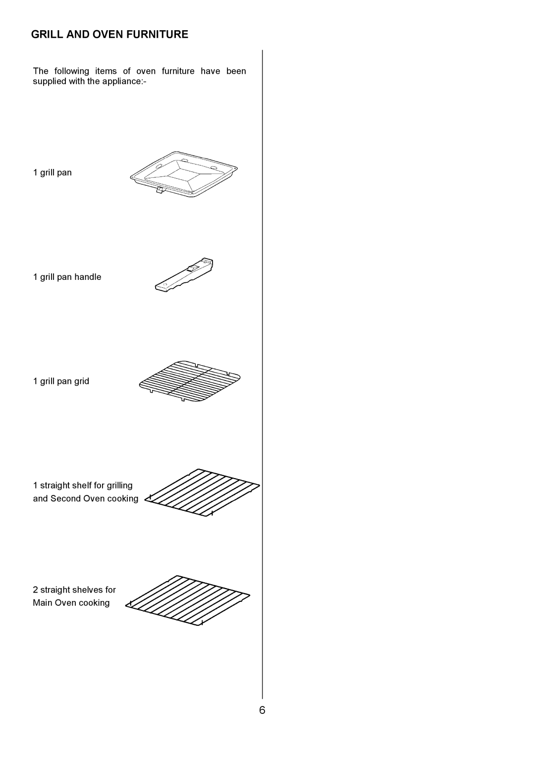 Electrolux U3100-4 manual Grill and Oven Furniture 