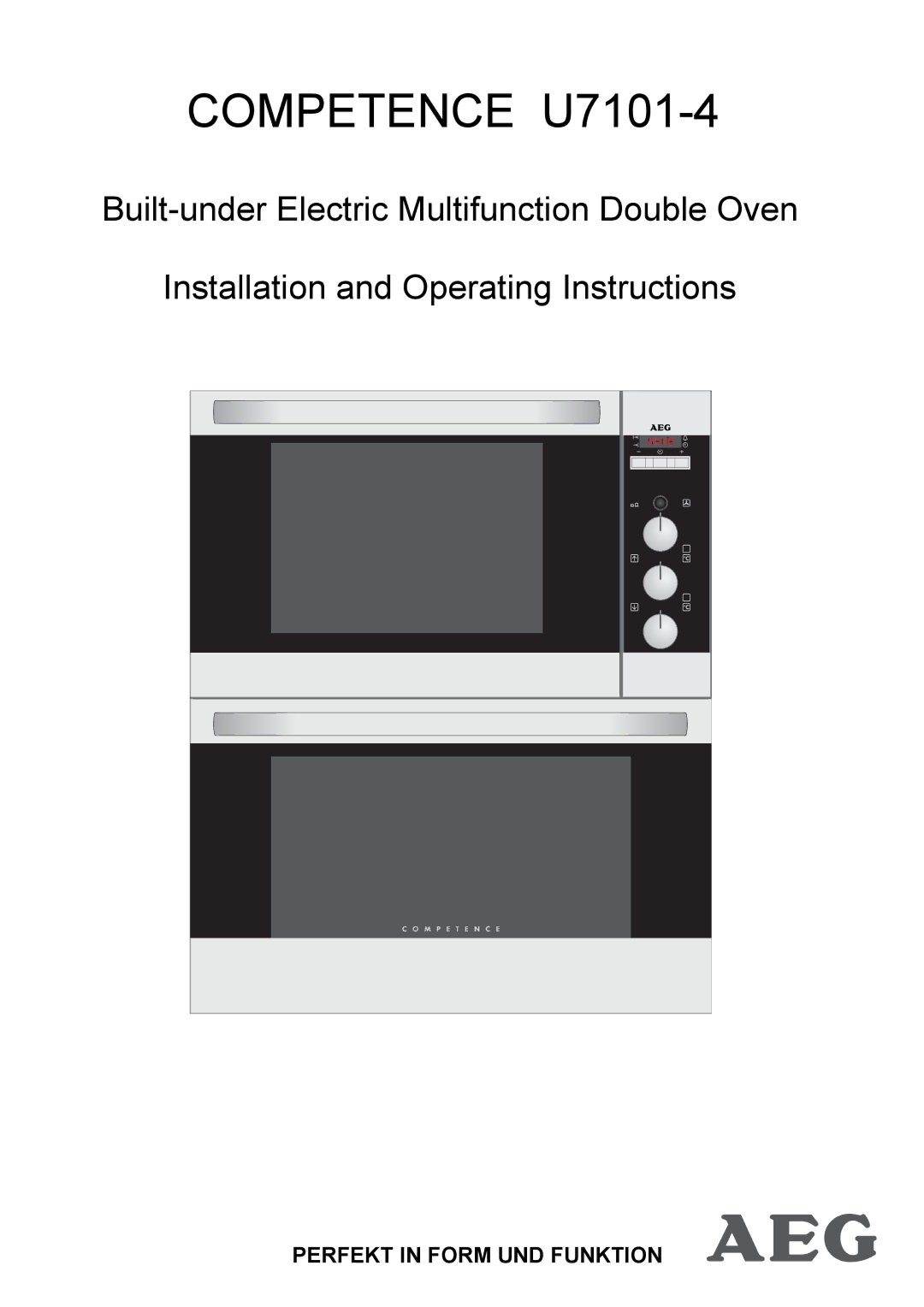 Electrolux operating instructions Competence U7101-4 