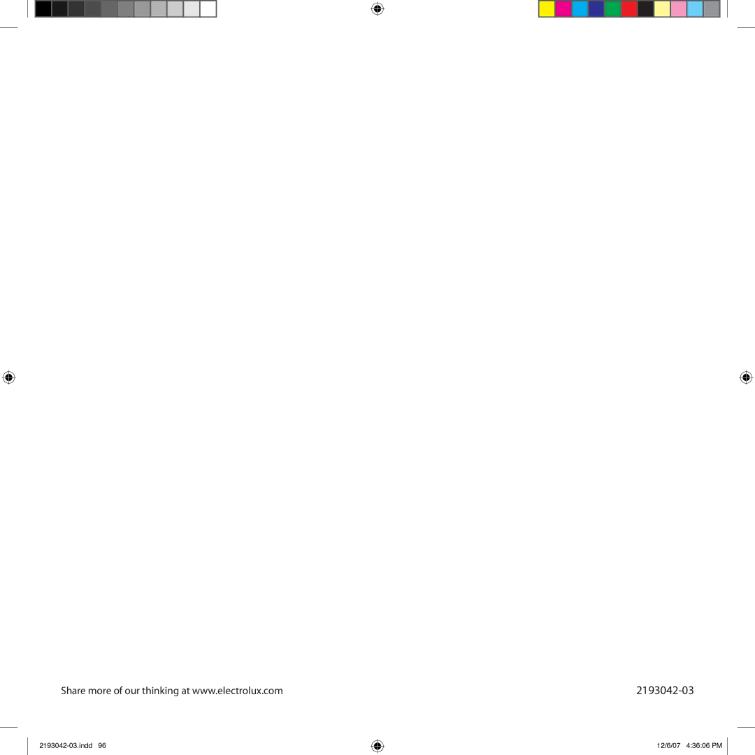 Electrolux Ultra Silencer manual 2193042-03 