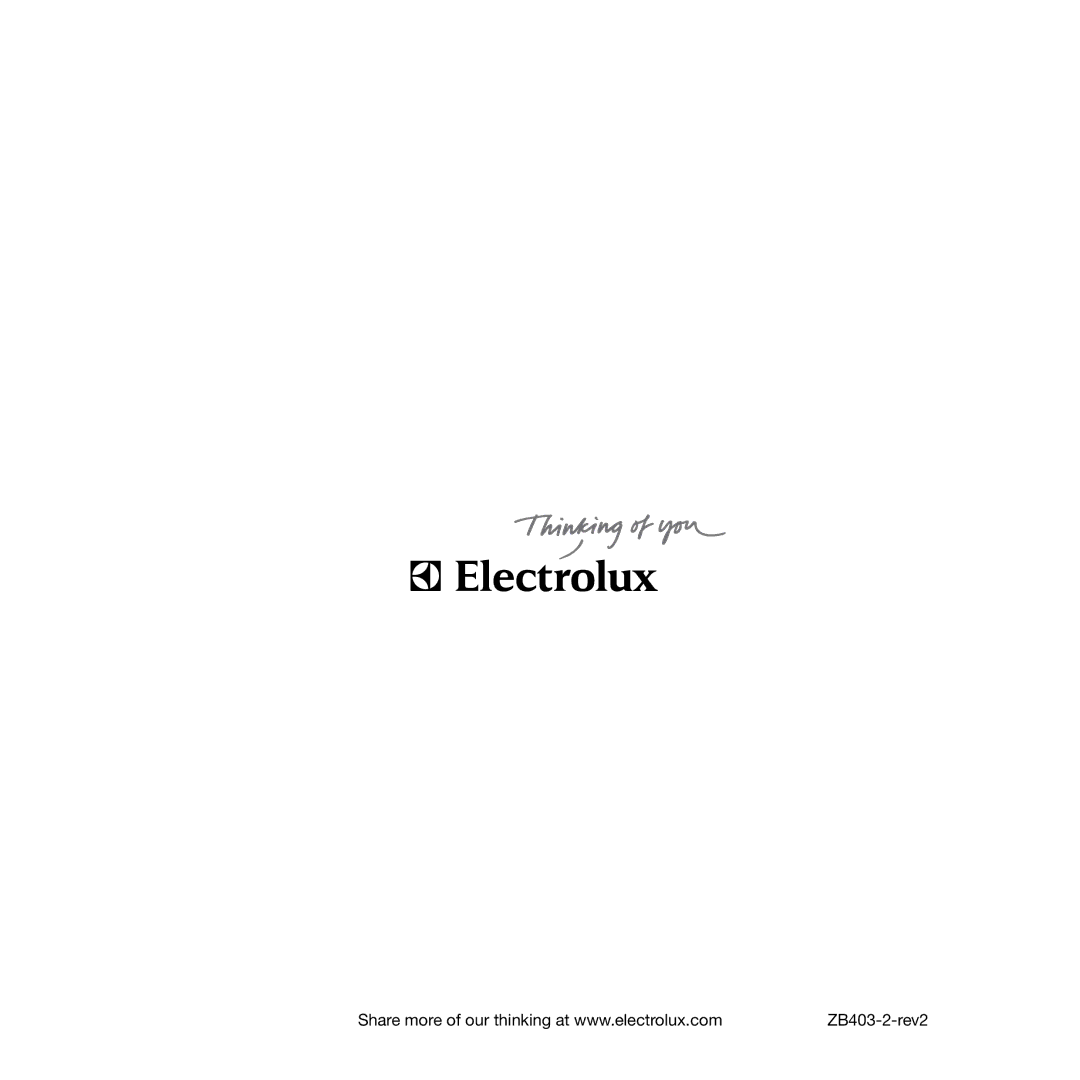 Electrolux Vacuum Cleaner manual ZB403-2-rev2 