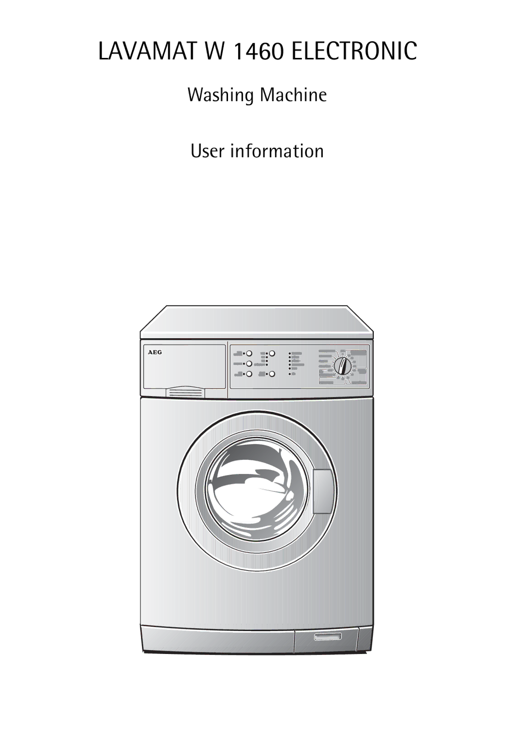 Electrolux manual Lavamat W 1460 Electronic 