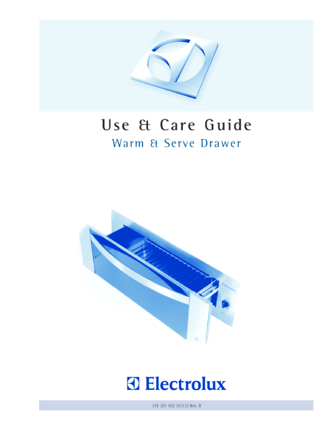 Electrolux Warm & Serve Drawer manual 