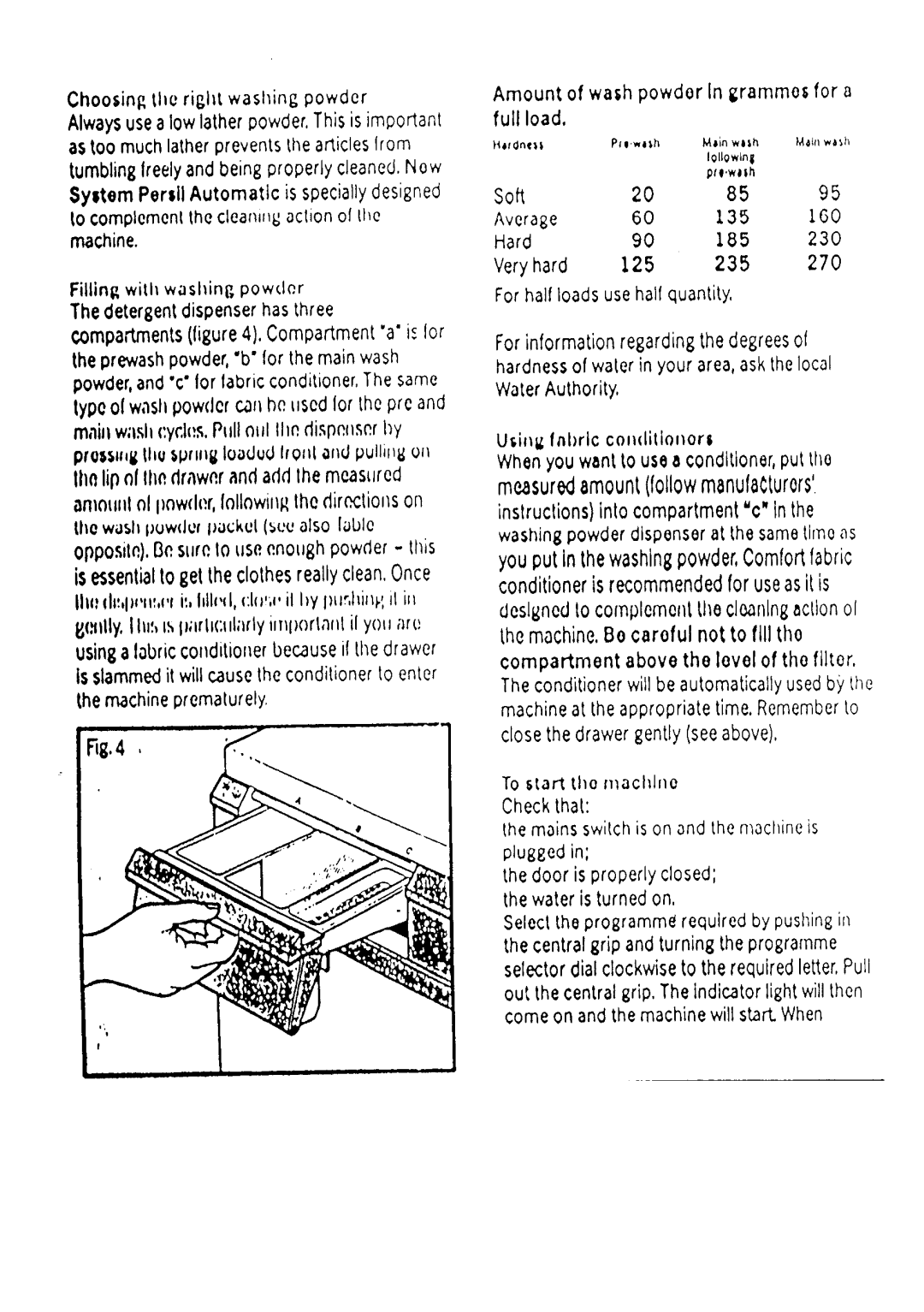 Electrolux WD1034 manual 