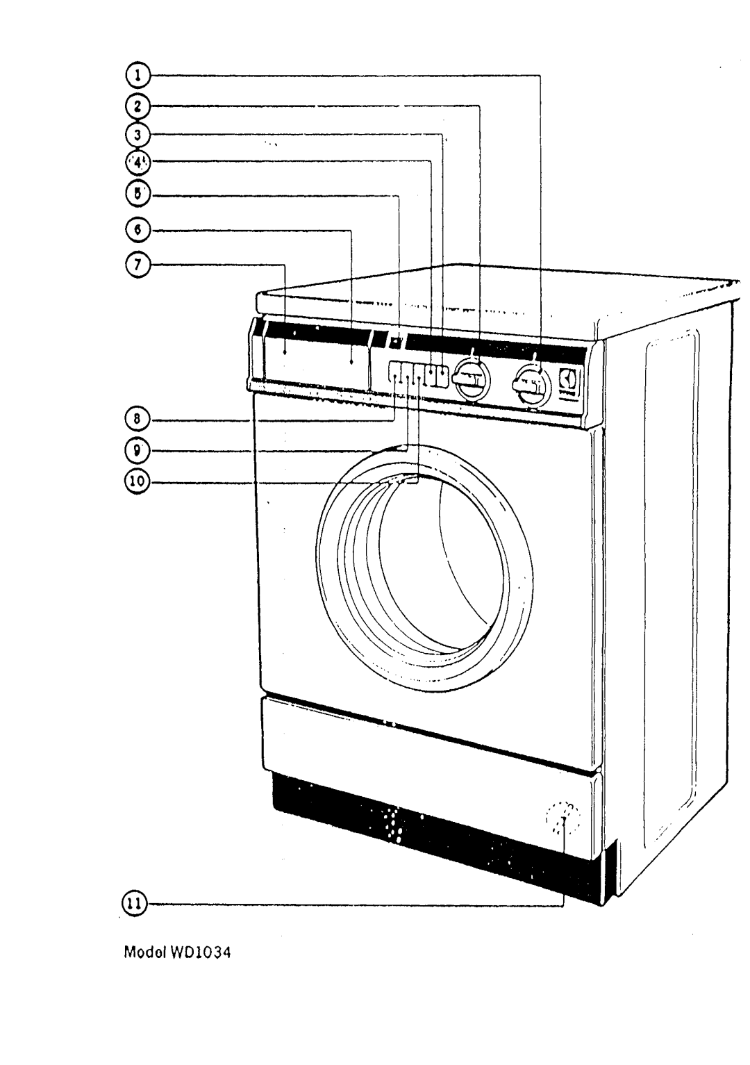 Electrolux WD1034 manual 