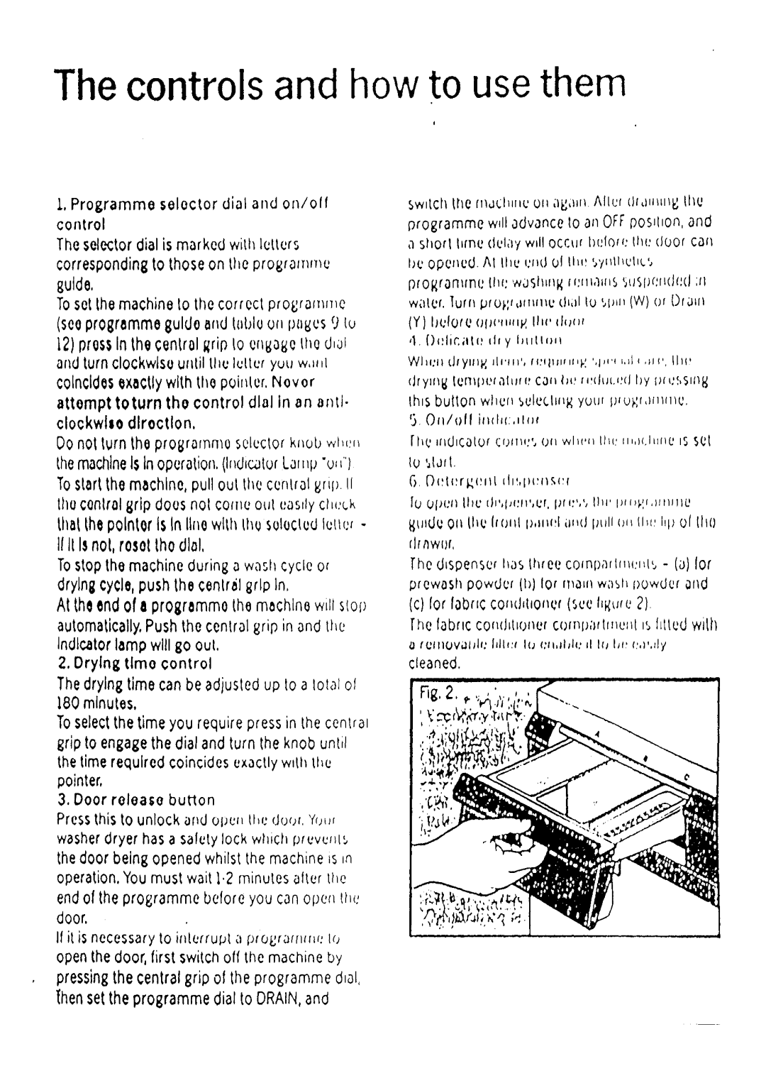 Electrolux WD1034 manual 