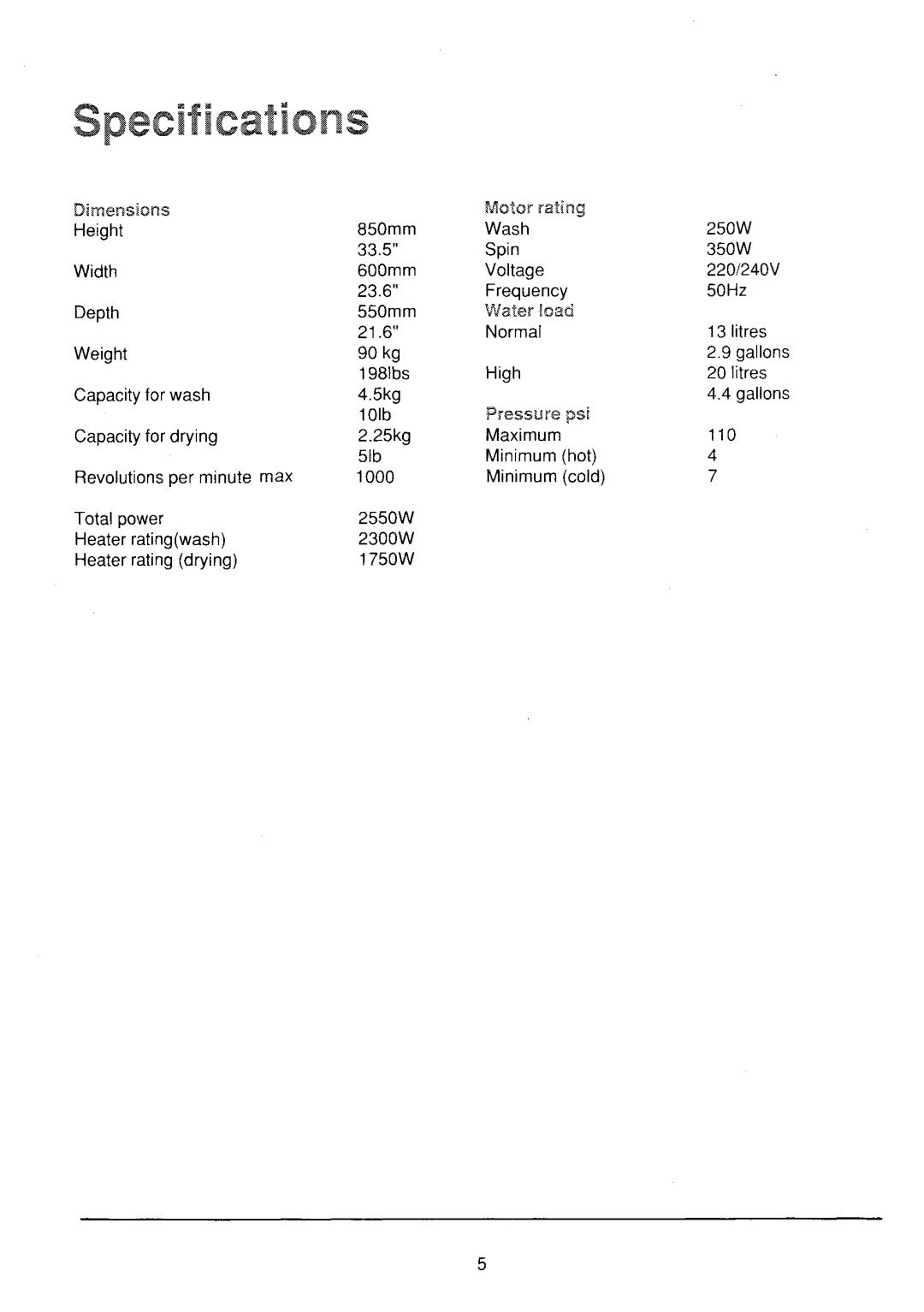 Electrolux WD1036 manual 
