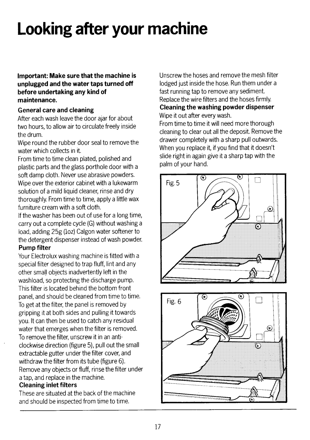 Electrolux WD1038 manual 