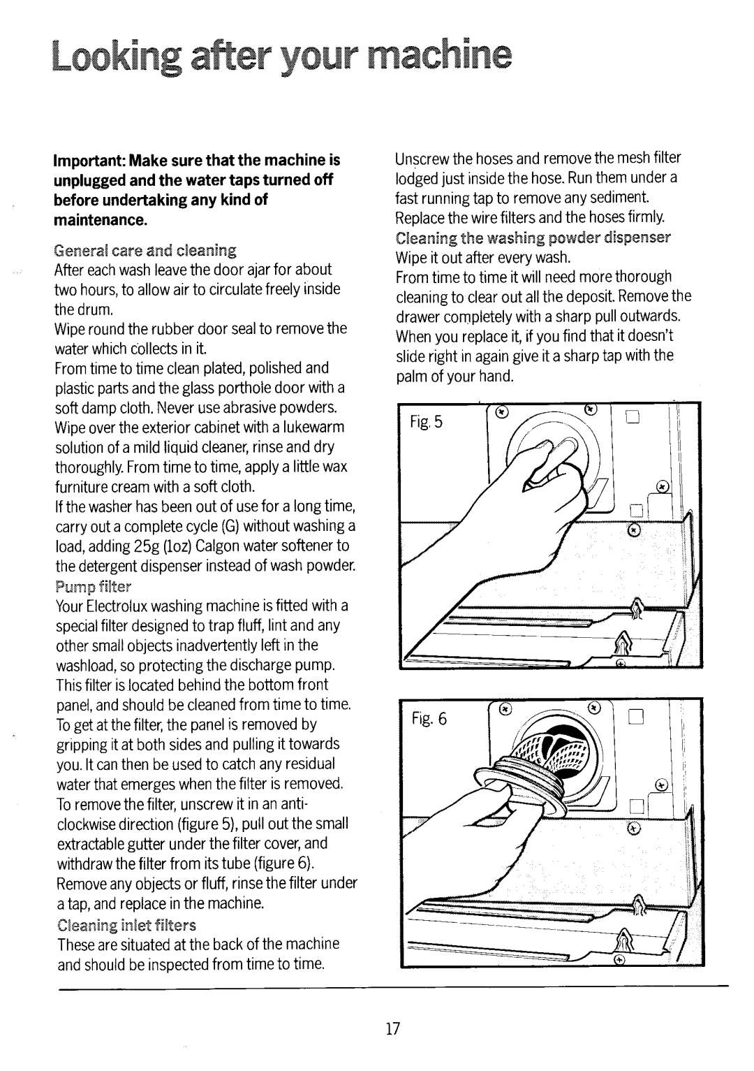 Electrolux WD1039 manual 