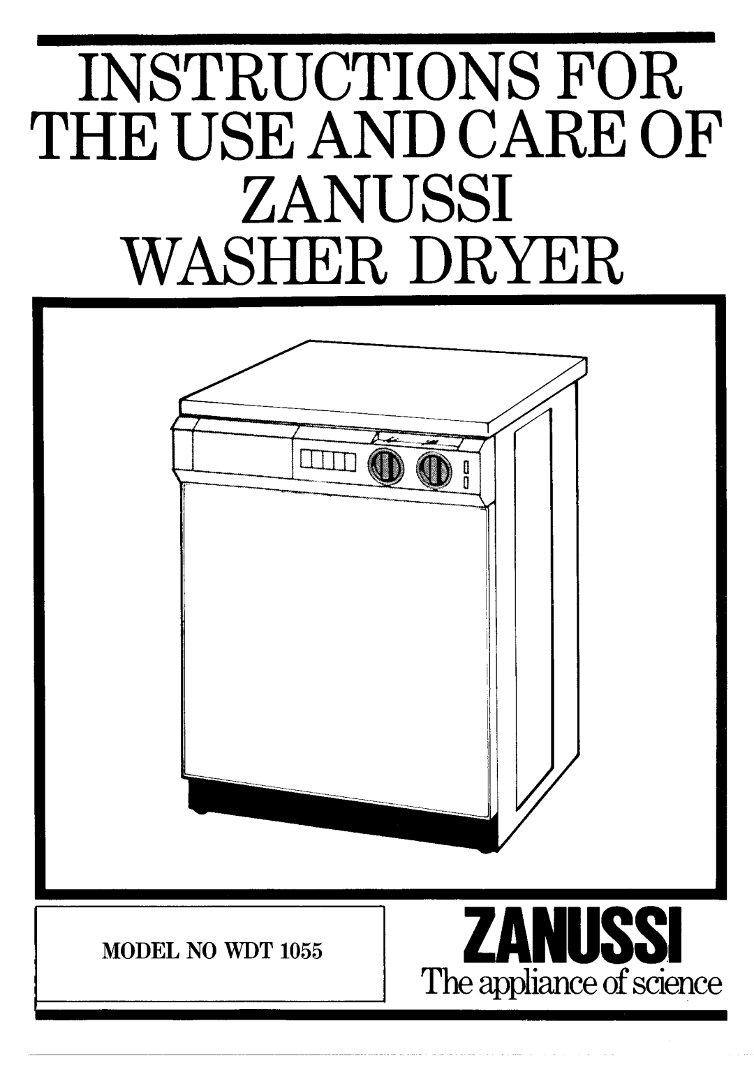 Electrolux WDT 1055 manual 