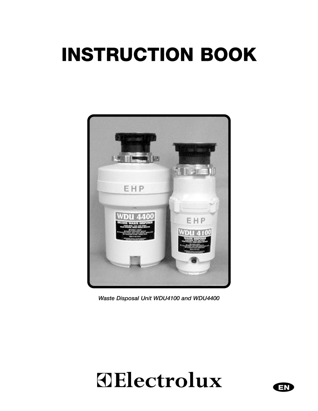 Electrolux WDU4100, WDU4400 manual Instruction Book 