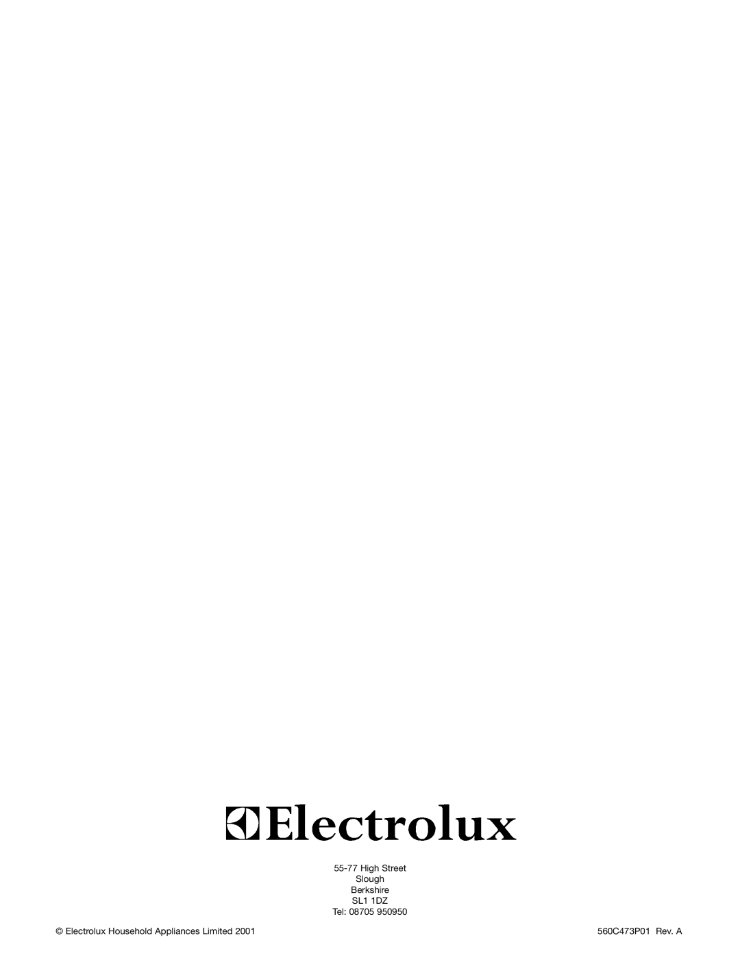 Electrolux WDU4400, WDU4100 manual SL1 1DZ 