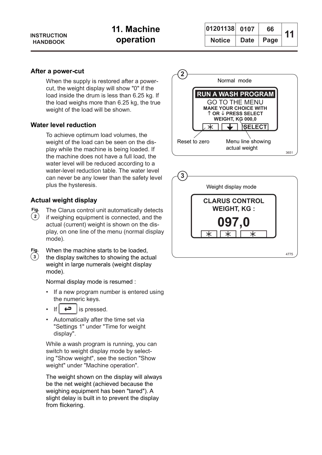 Electrolux WS4250H, WS4650H, WSB4250H, WS4500H, WSB4350H, WS4350H, WSB4650H, WSB4500H manual 097,0 