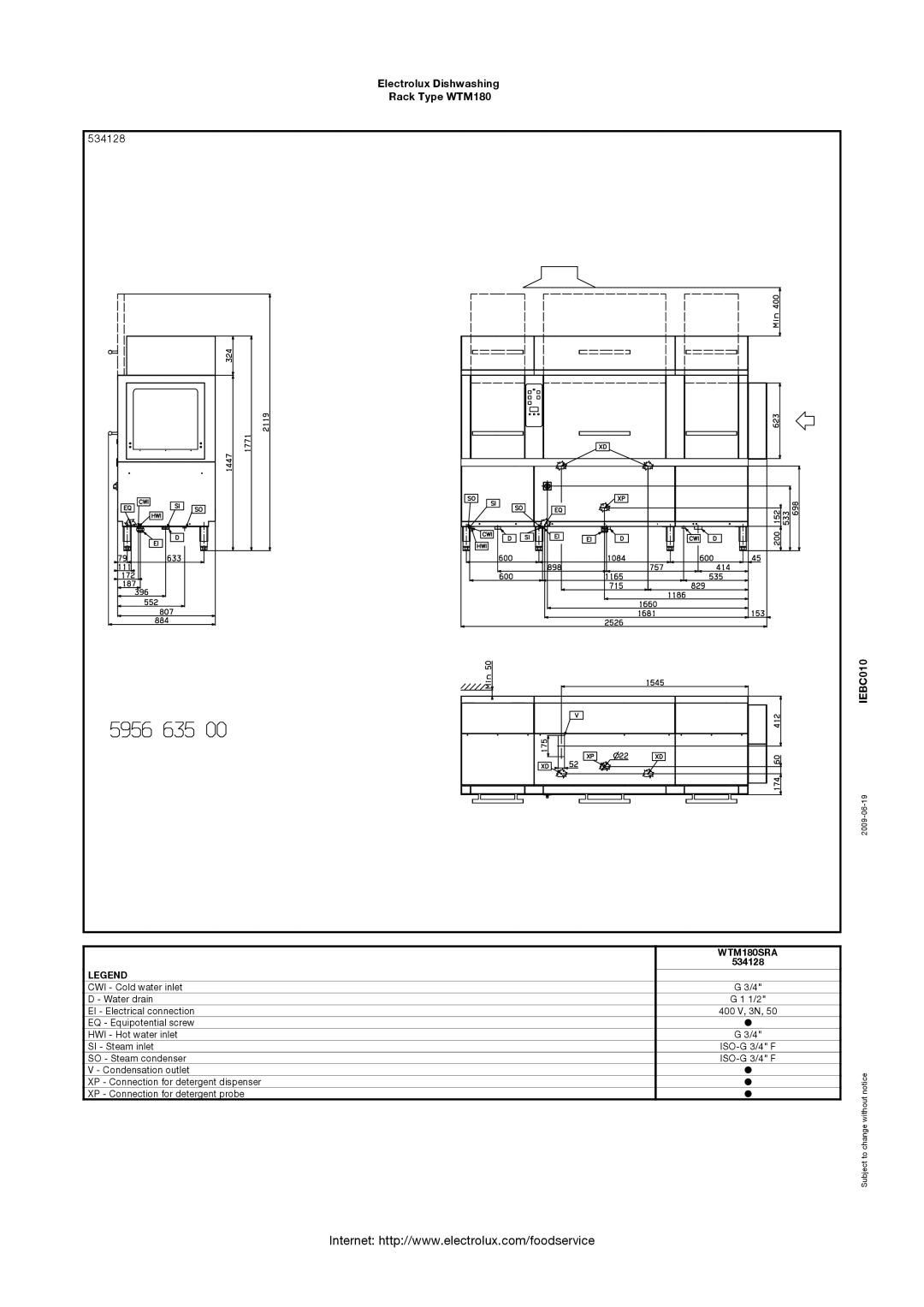 Electrolux 534129, WTM180ERA, WTM180SLA, WTM180ERB, 534120, 534123, 534122, 534121, WTM180ELA, WTM180ELB manual 534128, WTM180SRA 