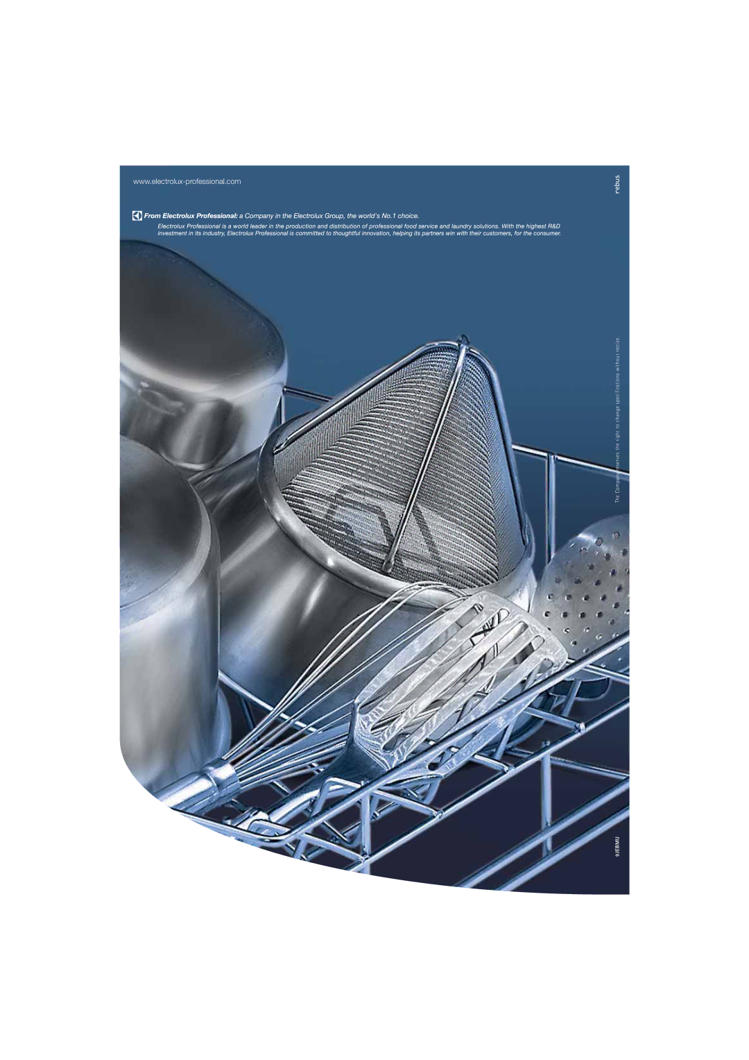 Electrolux 503023, WTU40P, WTU40A, 503024 manual 9JEBMU 