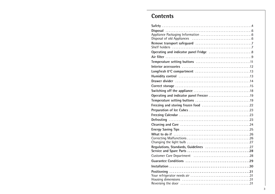 Electrolux Z 9 18 40-4 i manual Contents 