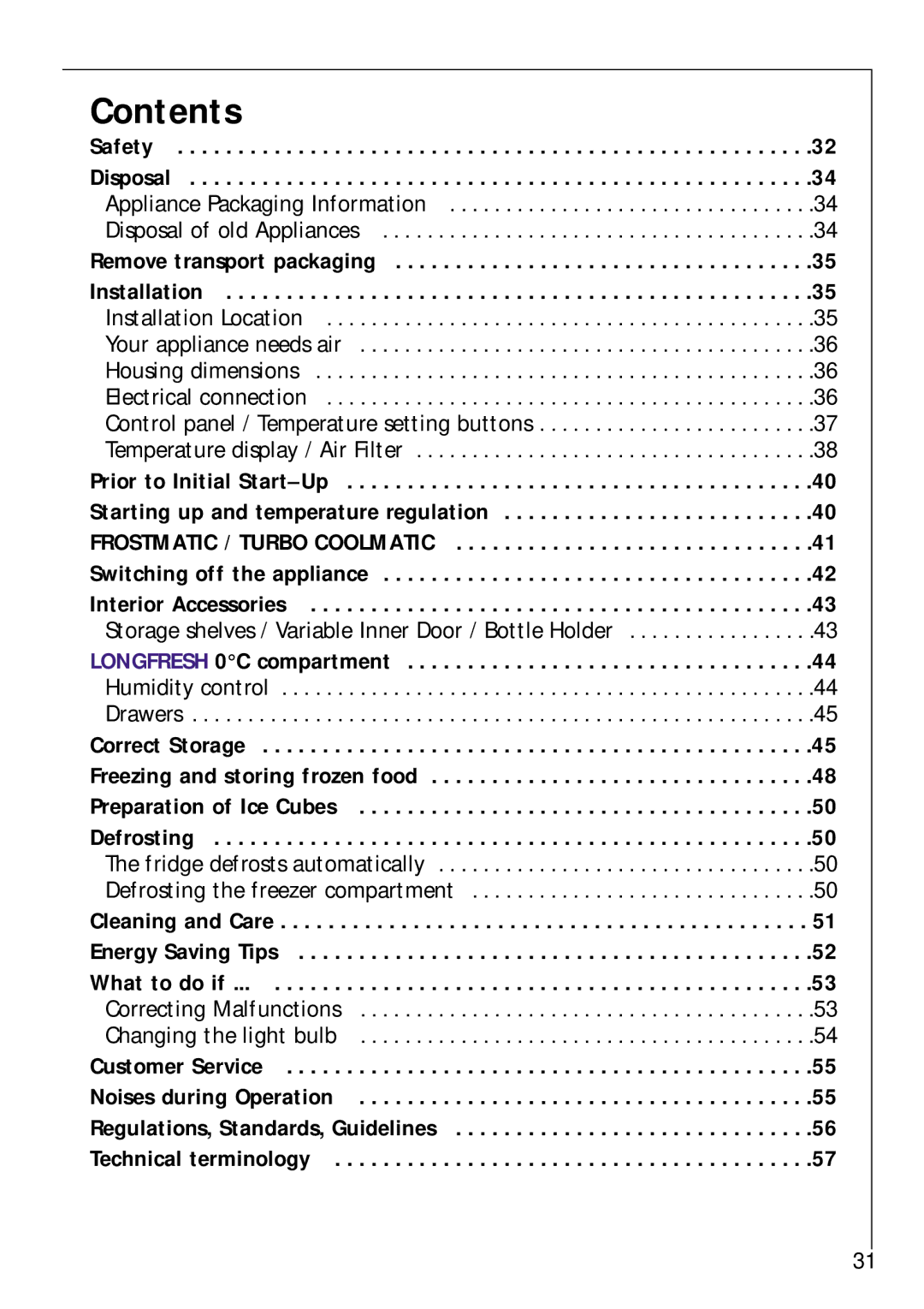 Electrolux Z 9 18 42-4 I user manual Contents 