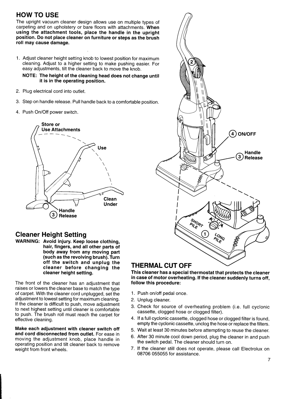 Electrolux Z1379, Z1498, Z1488, Z1373, Z1376 manual 