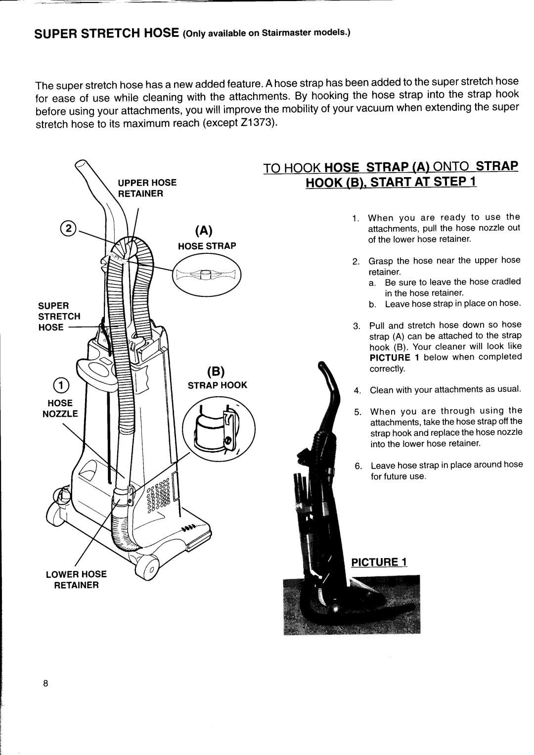 Electrolux Z1373, Z1498, Z1488, Z1379, Z1376 manual 