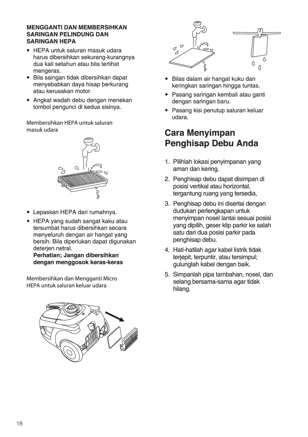 Electrolux Z1850, Z1860 manual 