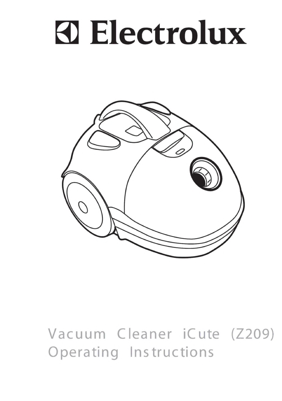 Electrolux Z209 manual 