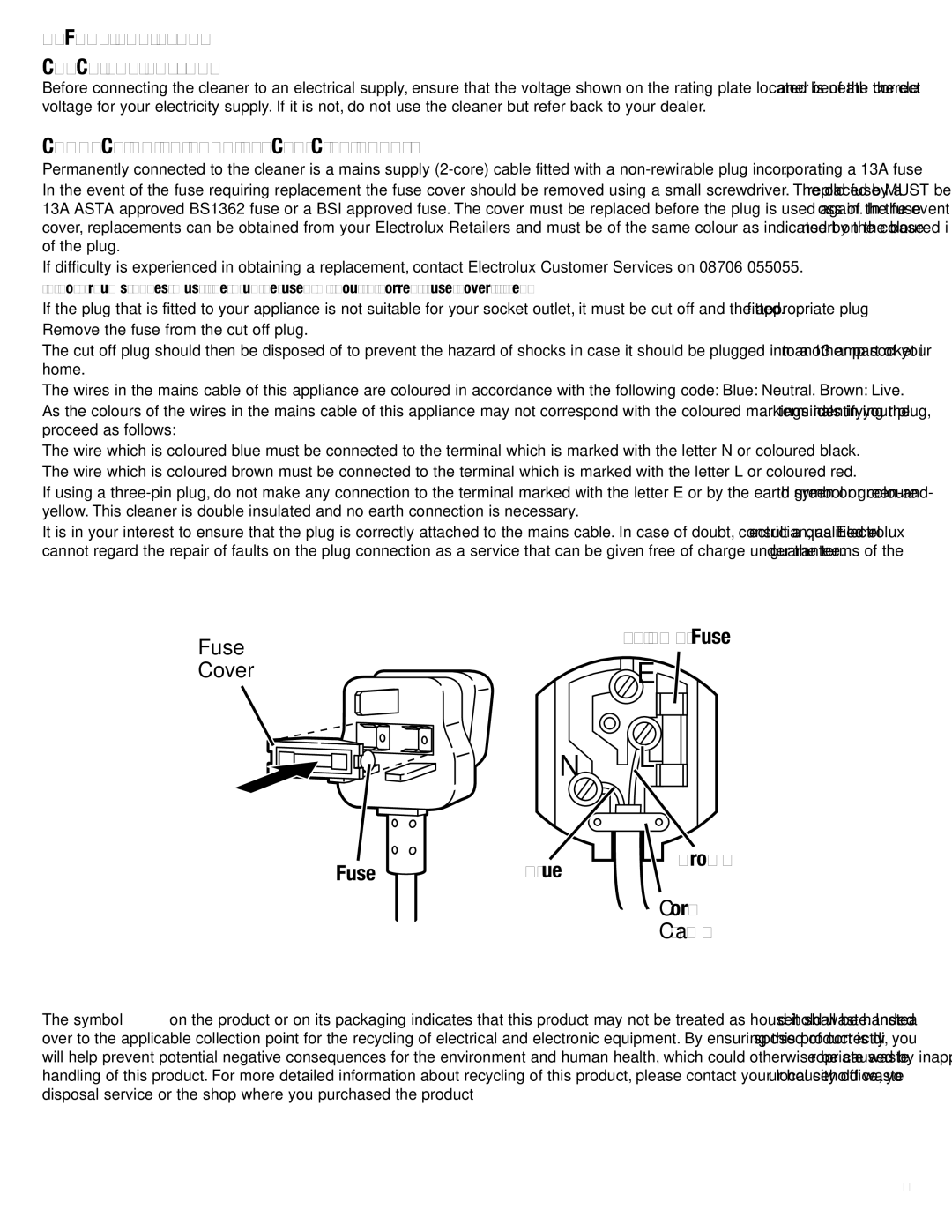 Electrolux Z2950 Series manual Before YOU Start Check the Voltage, Connecting to Your Electricity Supply 