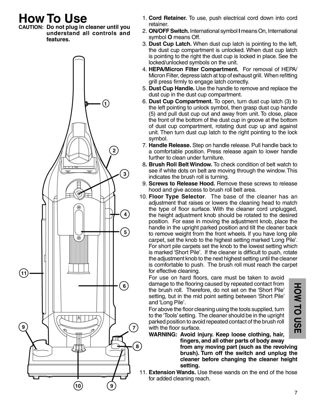 Electrolux Z5600 Series manual How To Use 