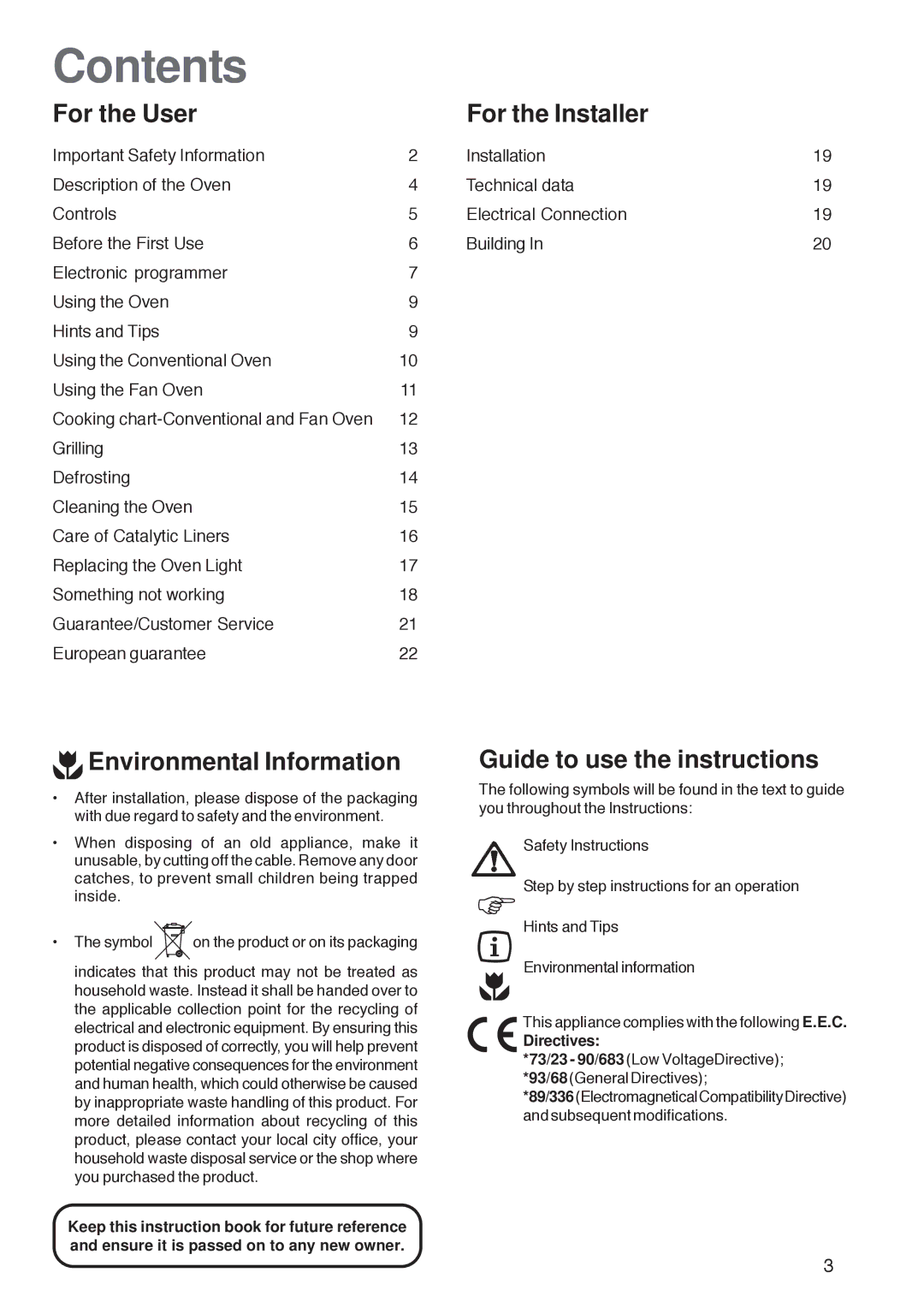 Electrolux ZBQ 865 manual Contents 