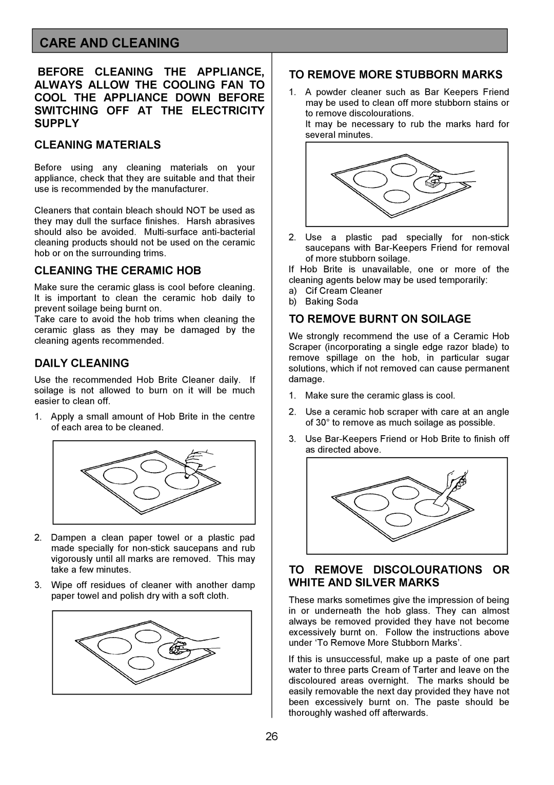 Electrolux ZCE 7551X manual Care and Cleaning 