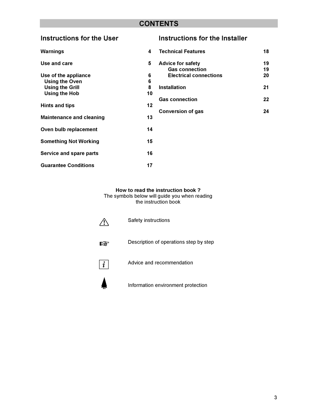 Electrolux ZCG 531 manual Contents 