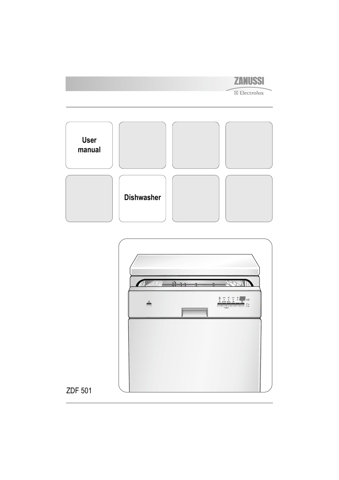 Electrolux ZDF 501 user manual User Manual Dishwasher 