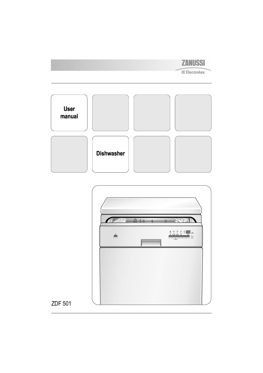 Electrolux ZDF 501 user manual User manual Dishwasher 