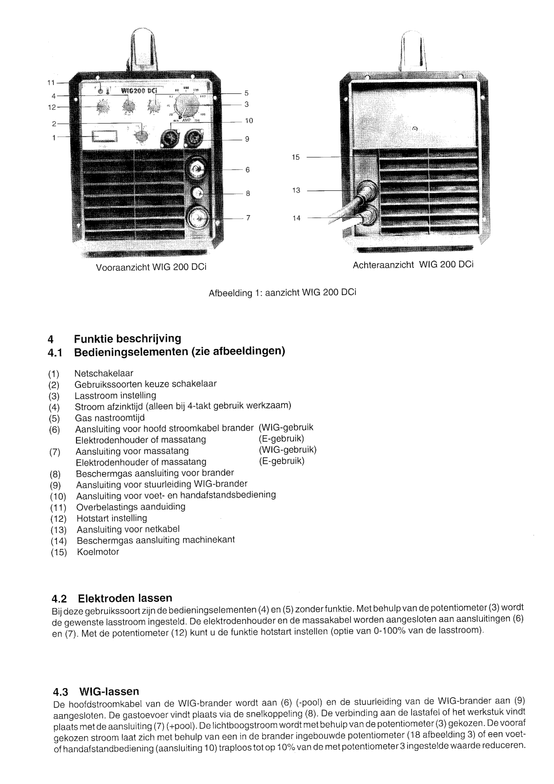 Elektra Beckum WIG 200 DCi manual 