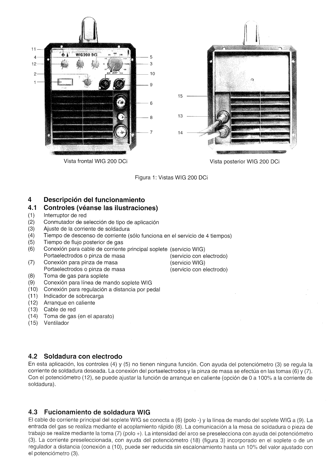 Elektra Beckum WIG 200 DCi manual 