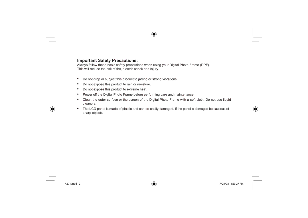 Element Electronics EFG272 user manual Important Safety Precautions 