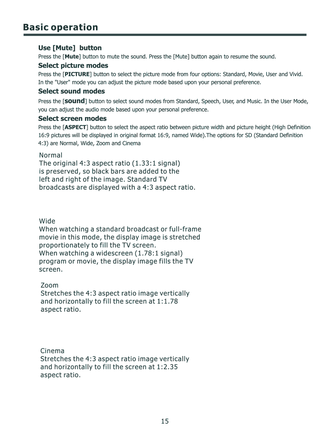 Element Electronics ELCHS322 manual 