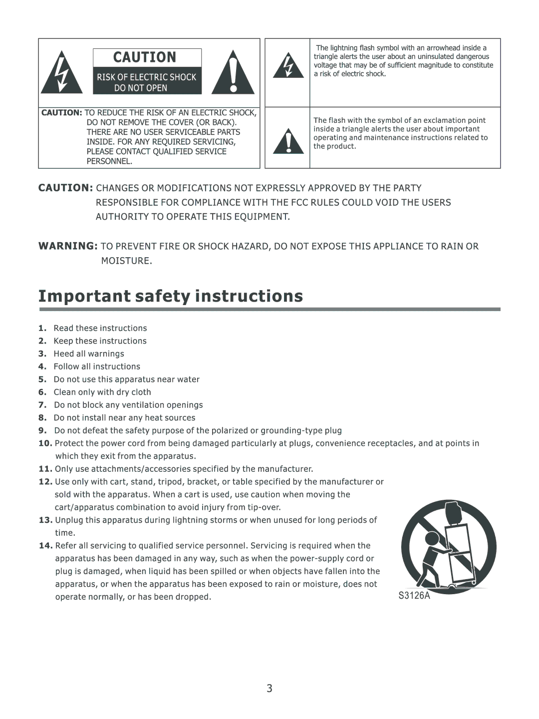 Element Electronics ELCHS322 manual 