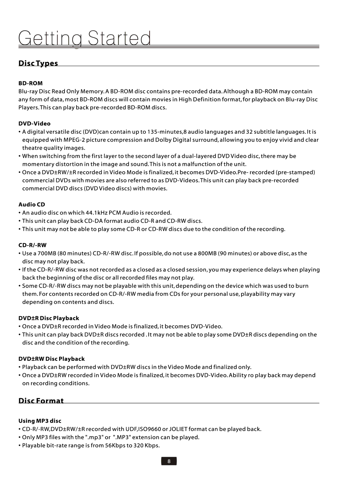 Element Electronics EDBCO11, Element Electronics Blu-ray Disc Player manual 