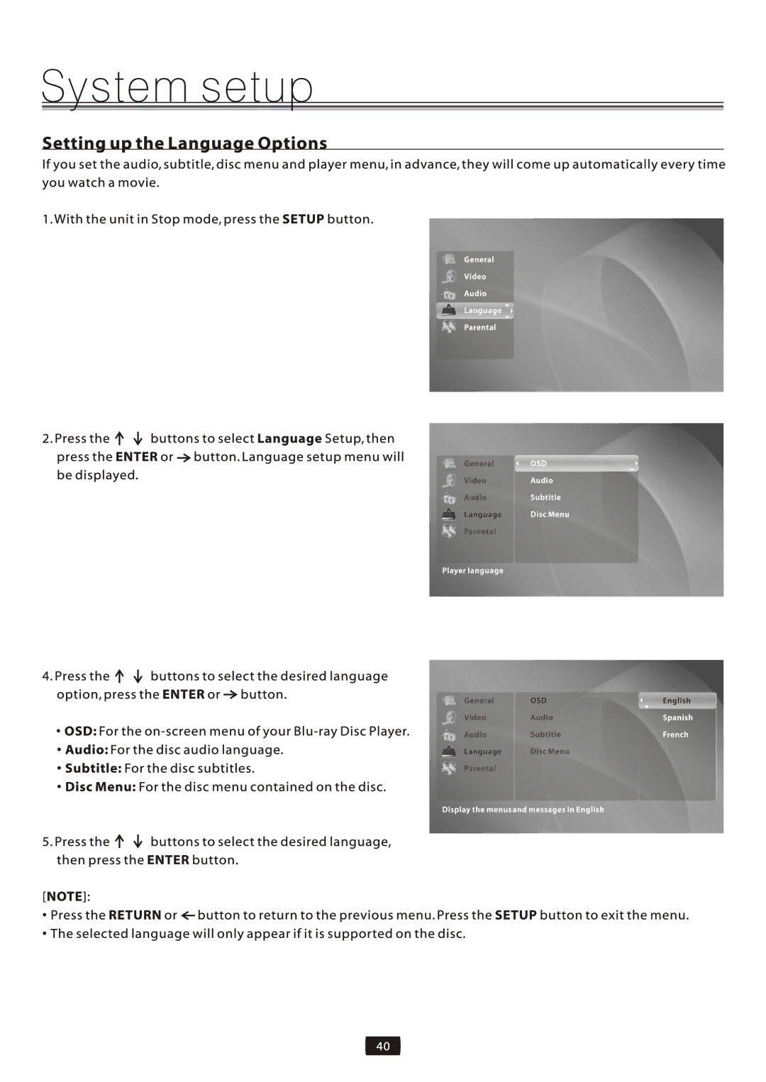 Element Electronics EDBCO11, Element Electronics Blu-ray Disc Player manual 