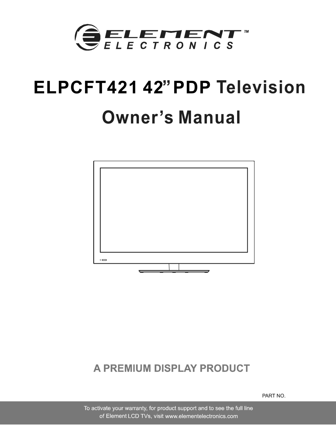 Element Electronics ELPCFT421 manual 