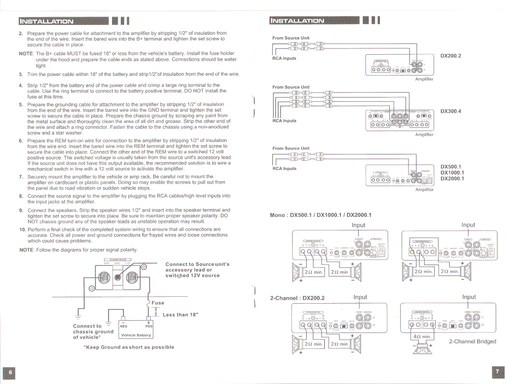 Elevation Audio DX300.4, DX2000.1, DX1000.1, DX200.2, DX500.1 manual 