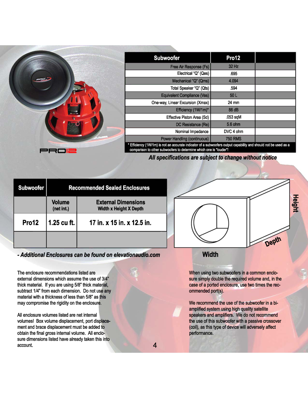 Elevation Audio X15, X12 manual 